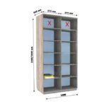 Шафа-купе ДОМ Новатор 2Д Н1126