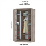 Шафа-купе кутова ДОМ Віват ВУ 1200 - Зображення 2