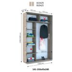 Шафа-купе ДОМ Віват 2Д В154 / В156 - Зображення 2