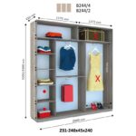Шафа-купе ДОМ Віват 3Д В244 / В246 - Зображення 2