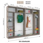 Шафа-купе ДОМ Віват Новий 4Д В314 / В316 - Зображення 2