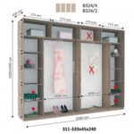 Шафа-купе ДОМ Віват Новий 4Д В324 / В326 - Зображення 2