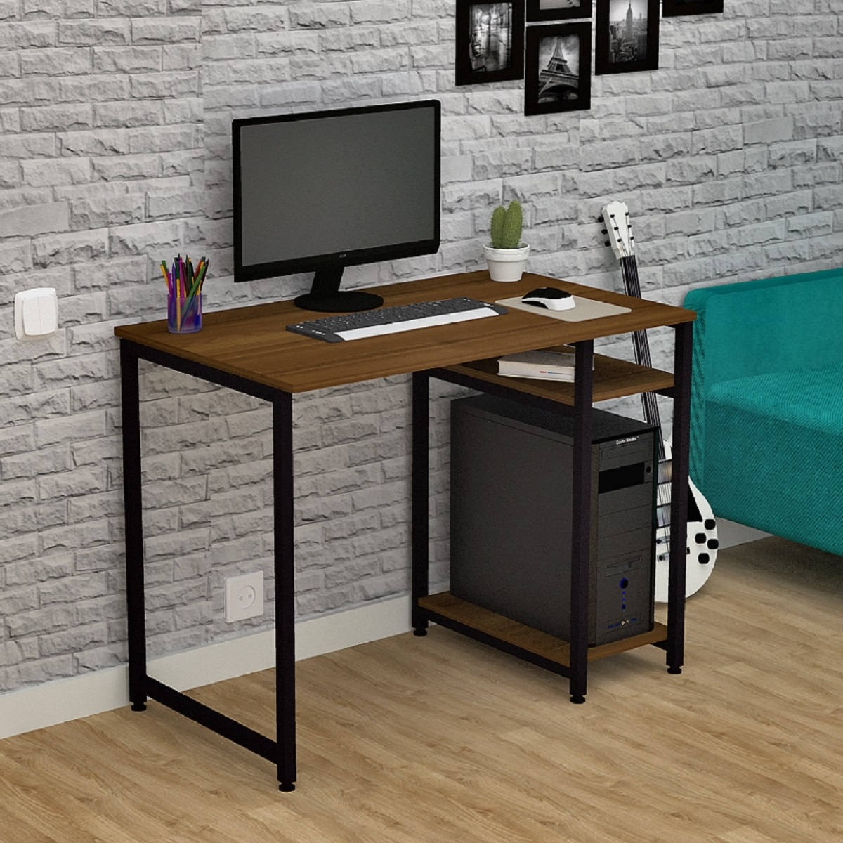 СКЛ 1-1 Стіл комп'ютерний Flashnika Loft СКЛ-1 - Зображення 1