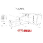 ТВ-тумба ММ Флеш ТВУ-1 - Зображення 4