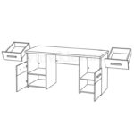 Стіл письмовий ВМВ Соло 2D2S - Зображення 2