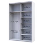 Шафа-купе Doros G-Caiser 2 ДСП / 3 частини 1600 - Зображення 2