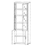 Шафа Gerbor Офіс Лайн REG 2W2D/79/220 - Зображення 2