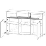 Комод Gerbor Амелія KOM3D3S/8/15 - Зображення 3