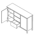 Комод Gerbor Чос KOM2D3S - Зображення 2