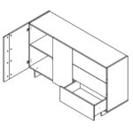 Комод Gerbor Есмара KOM2D3S - Зображення 2