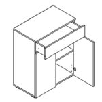 Тумба Gerbor Ребека KOM2D1S - Зображення 2